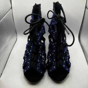 NEW Dance And Sway Women's Size 6.5 Blue Shoes Heel 3"